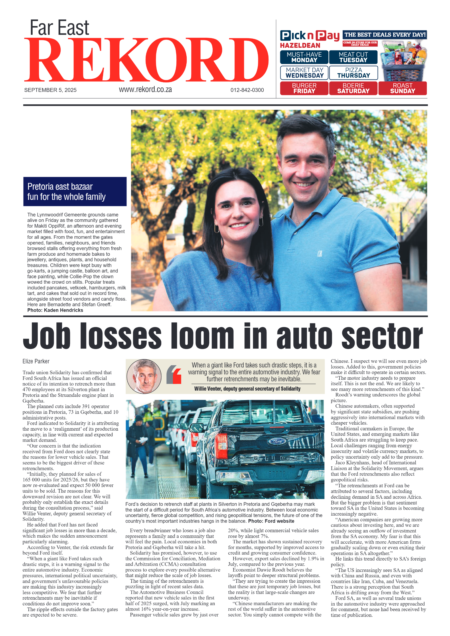 Rekord Far East 5 September 2025 page 1