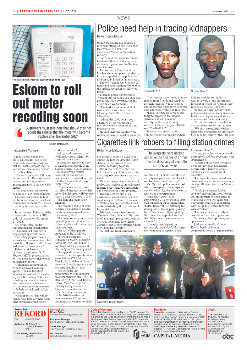 Rekord Far East 7 July 2023 page 2