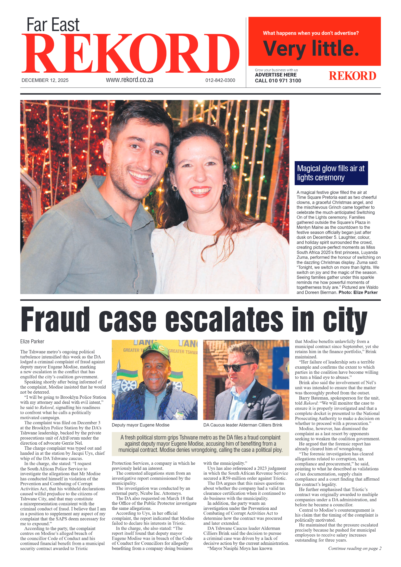 Rekord Far East 12 December 2025 page 1