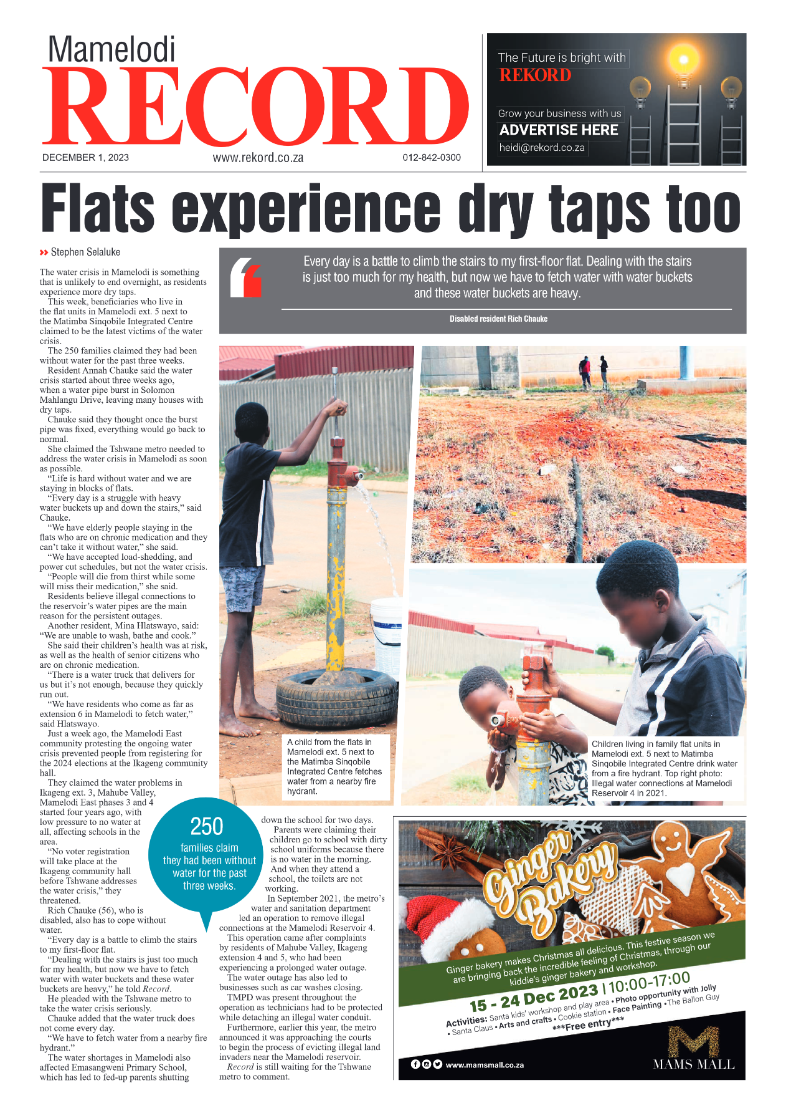 Rekord Mamelodi 01 December 2023 page 1