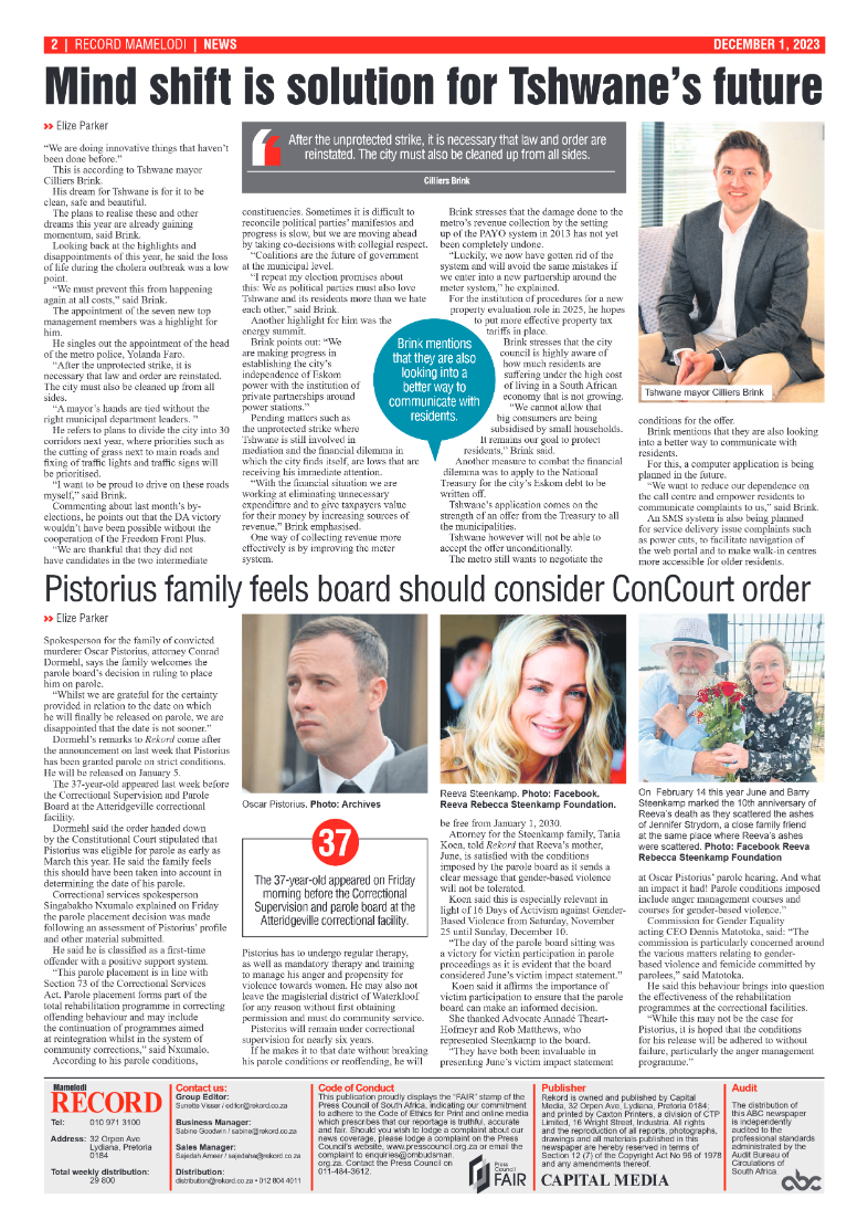 Rekord Mamelodi 01 December 2023 page 2