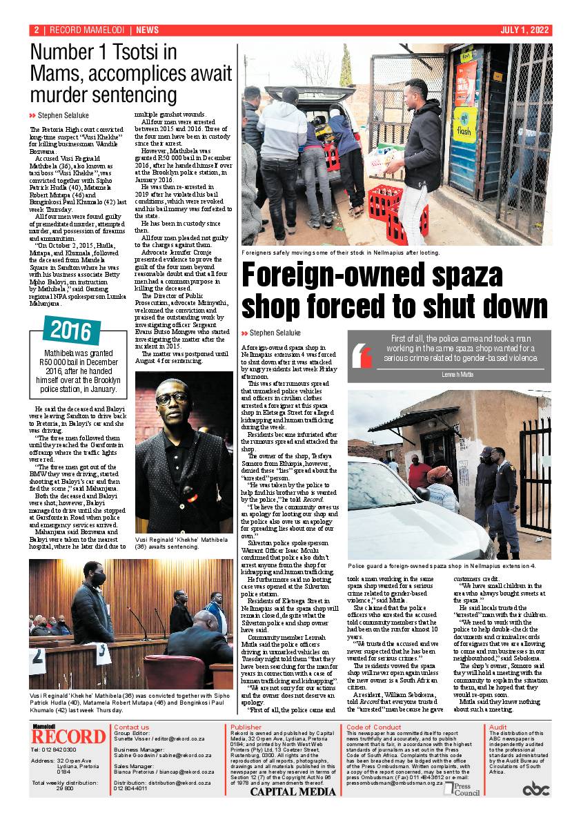 Rekord Mamelodi 01 July 2022 page 2