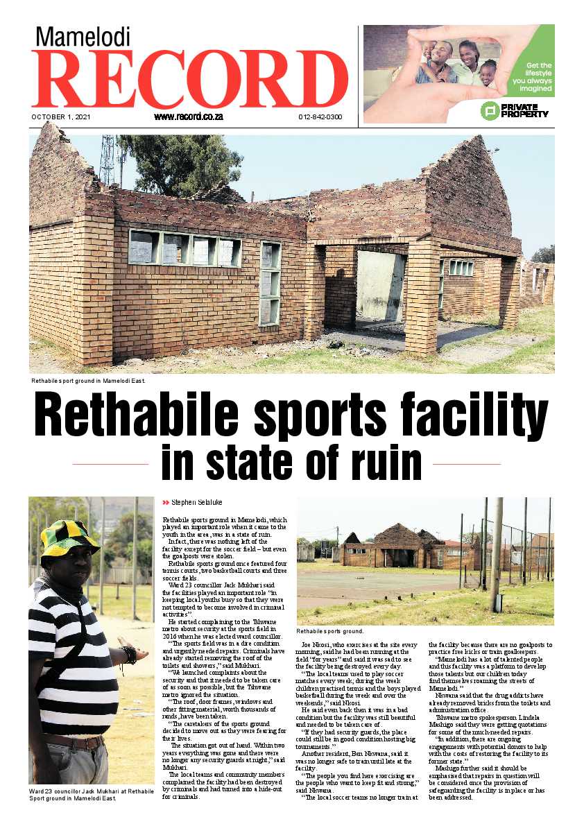 Rekord Mamelodi 01 October 2021 page 1