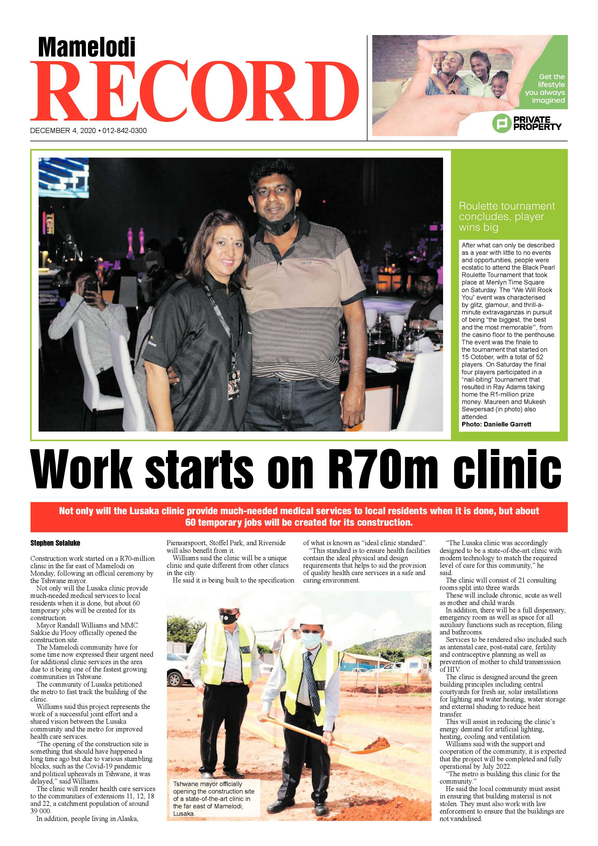 Rekord Mamelodi 04 December 2020 page 1