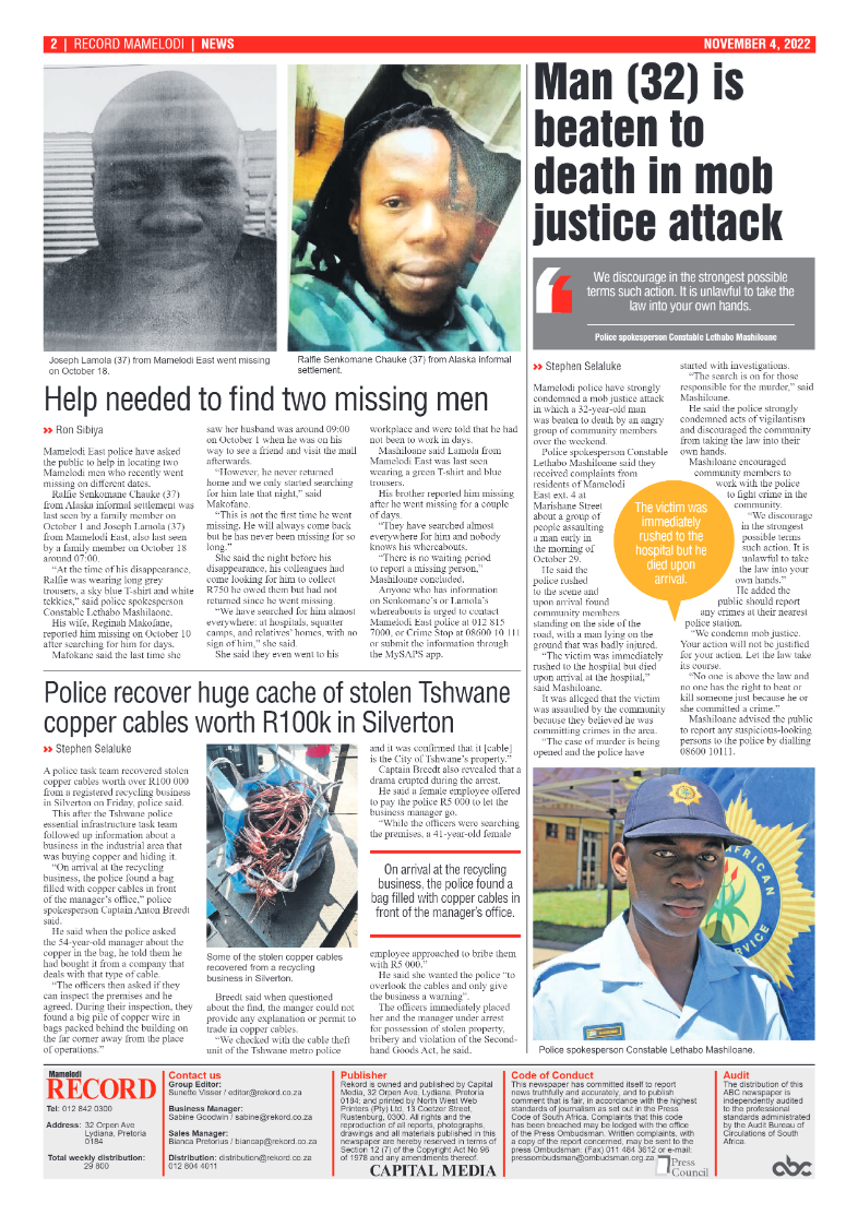 Rekord Mamelodi 04 November 2022 page 2