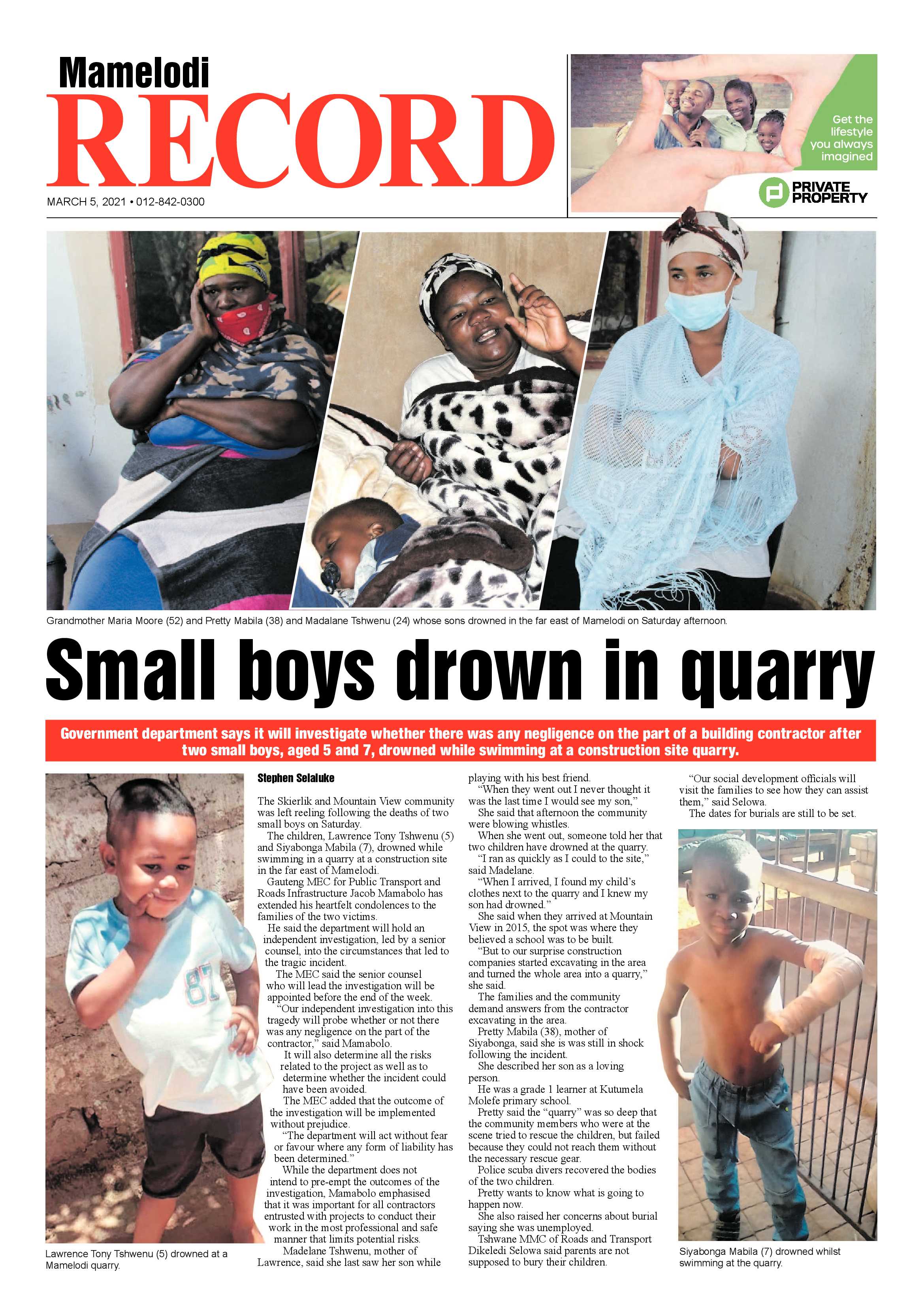 Rekord Mamelodi 05 March 2021 page 1