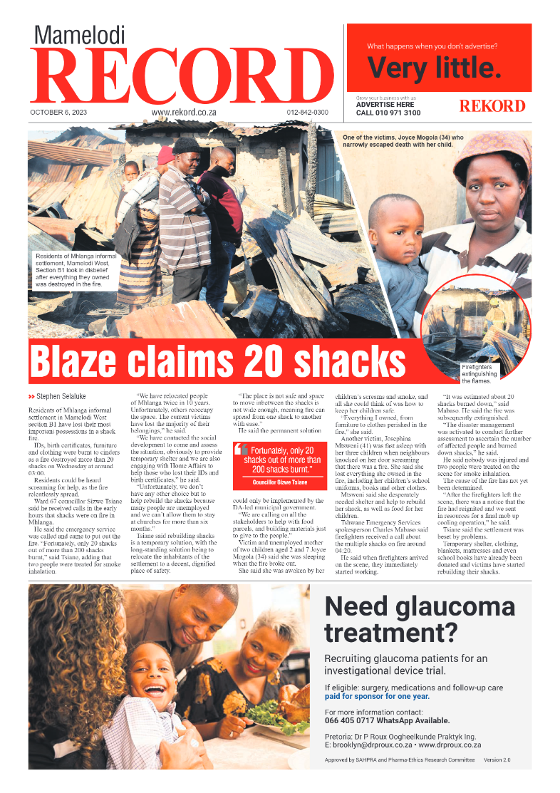 Rekord Mamelodi 06 October 2023 page 1