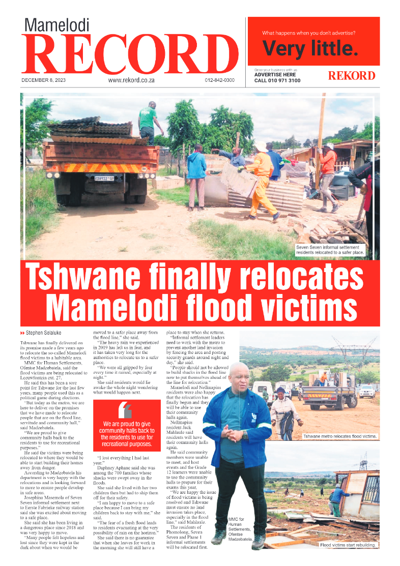 Rekord Mamelodi 08 December 2023 page 1