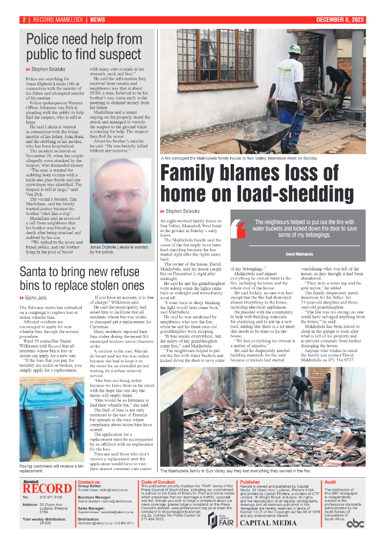 Rekord Mamelodi 08 December 2023 page 2