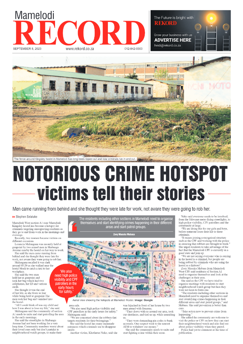 Rekord Mamelodi 08 September 2023 page 1