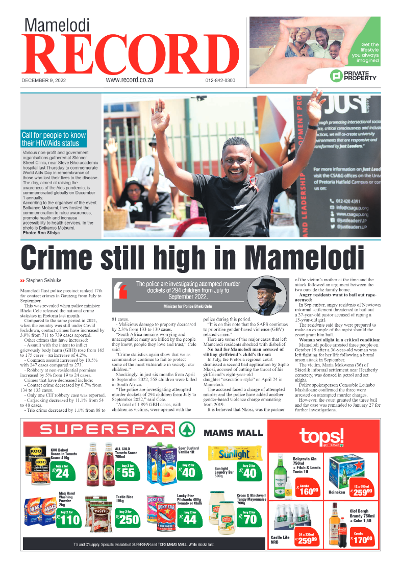 Rekord Mamelodi 09 December 2022 page 1