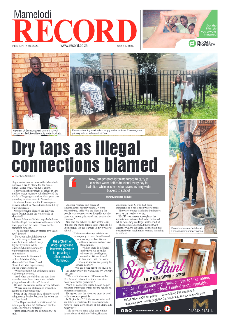 Rekord  Mamelodi 10 February 2023 page 1