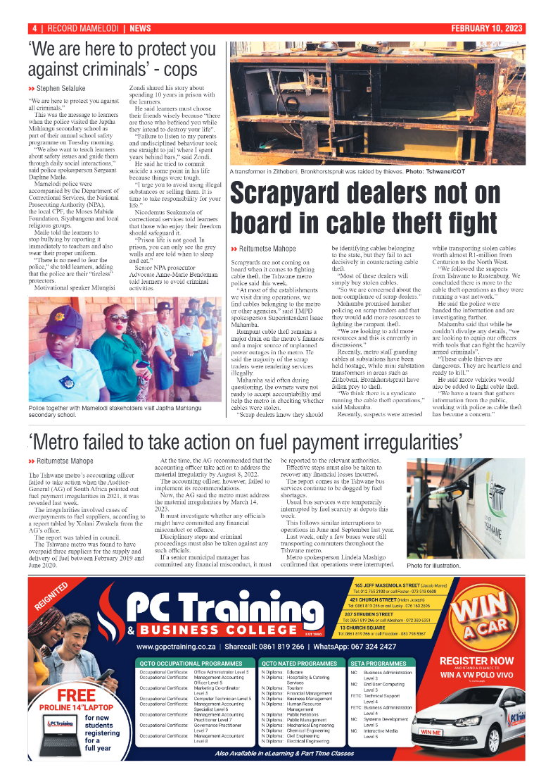 Rekord  Mamelodi 10 February 2023 page 4