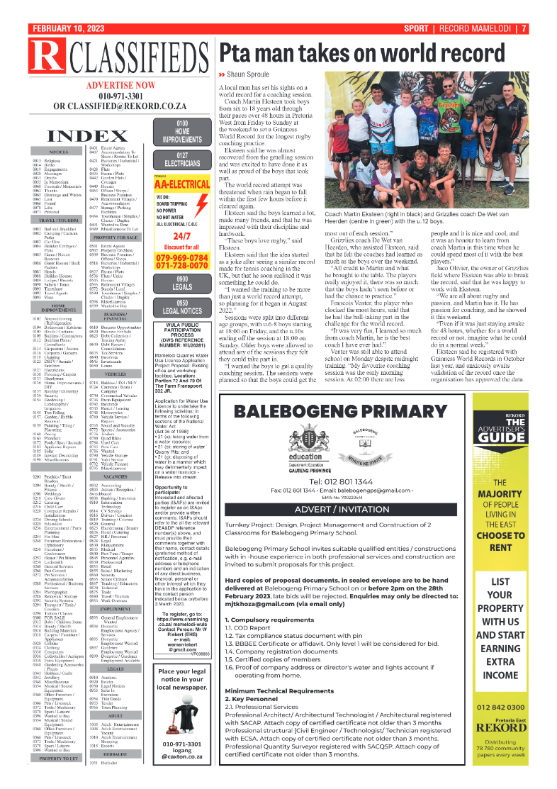 Rekord  Mamelodi 10 February 2023 page 7