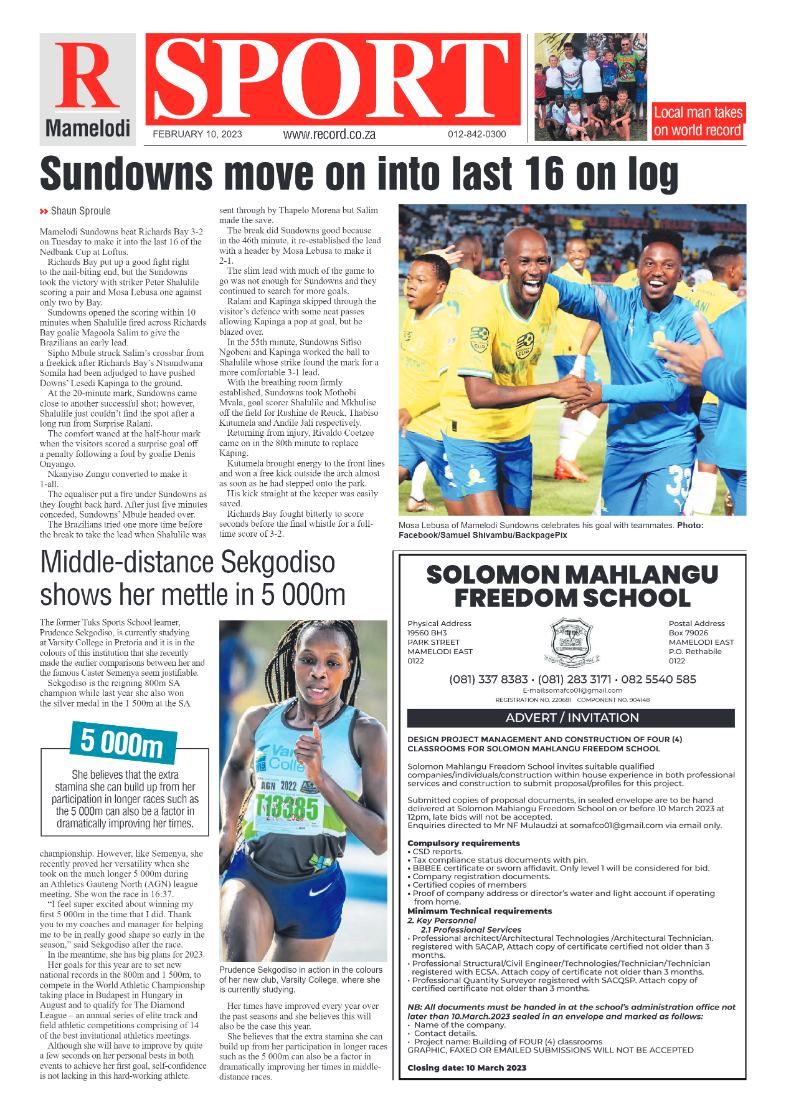 Rekord  Mamelodi 10 February 2023 page 8