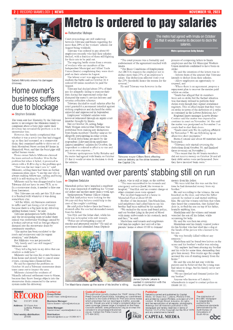 Rekord Mamelodi 10 November 2023 page 2