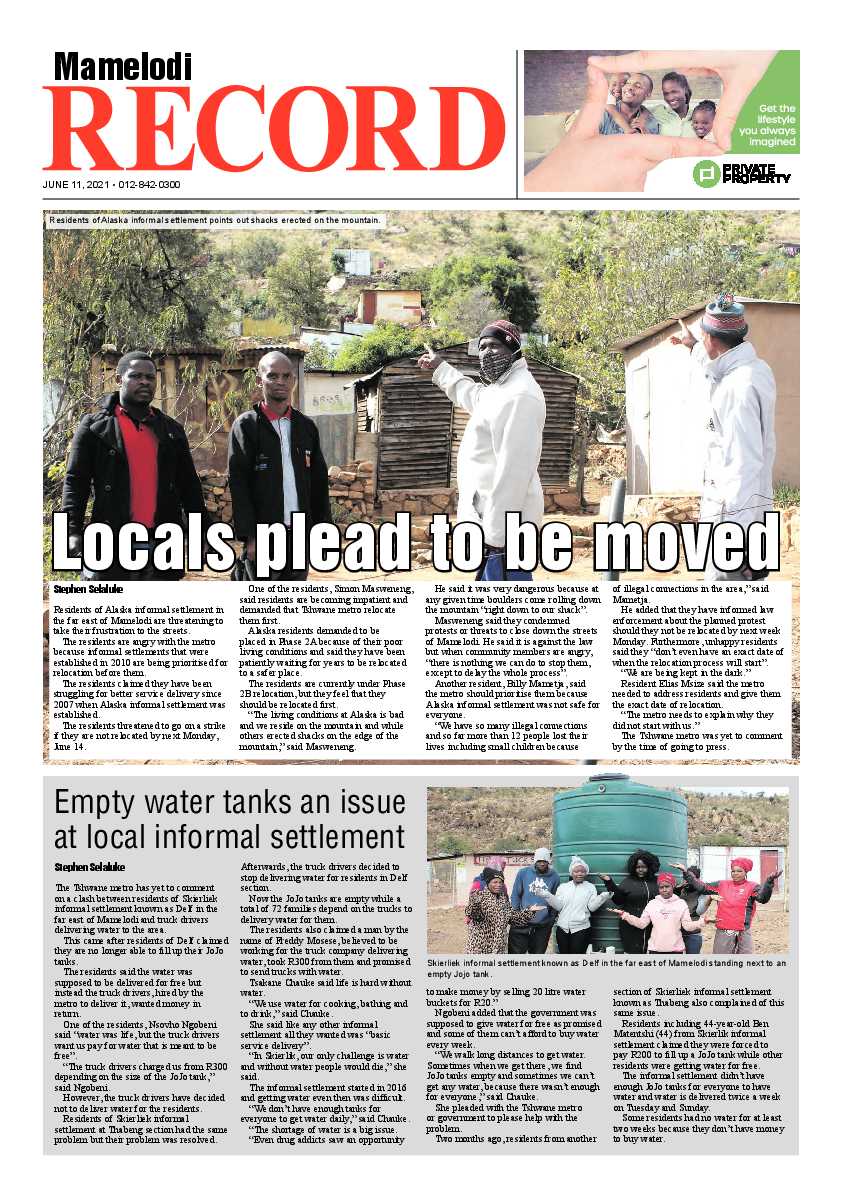 Rekord Mamelodi 11 June 2021 page 1