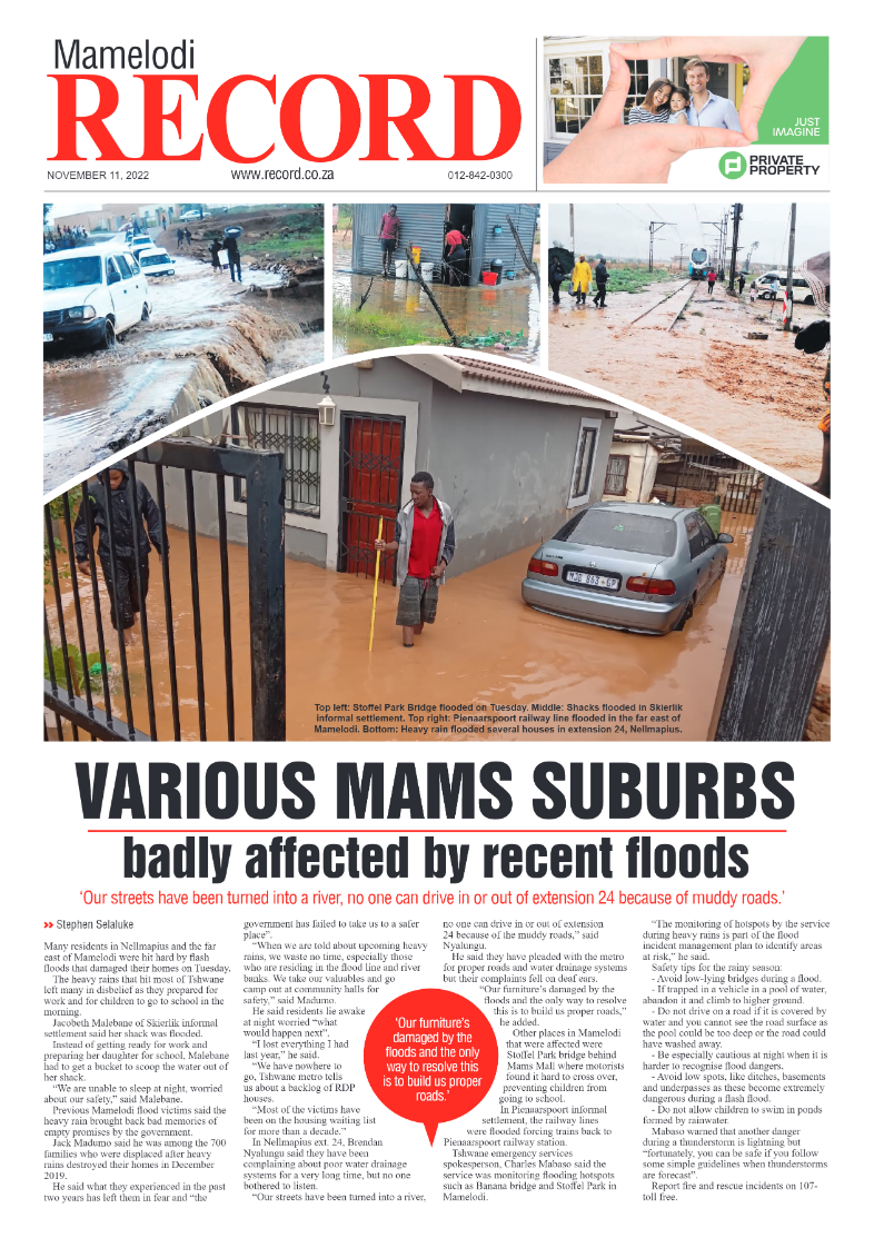 Rekord Mamelodi 11 November 2022 page 1