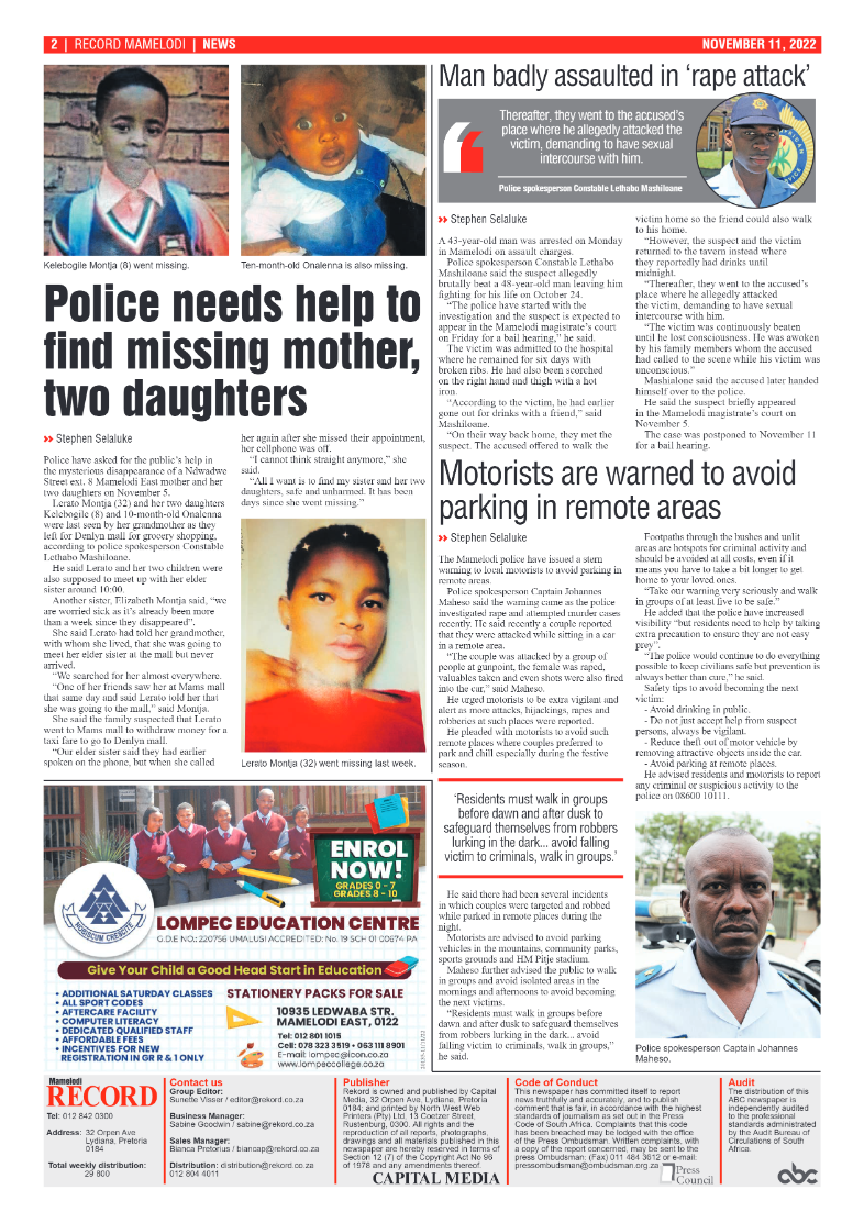 Rekord Mamelodi 11 November 2022 page 2