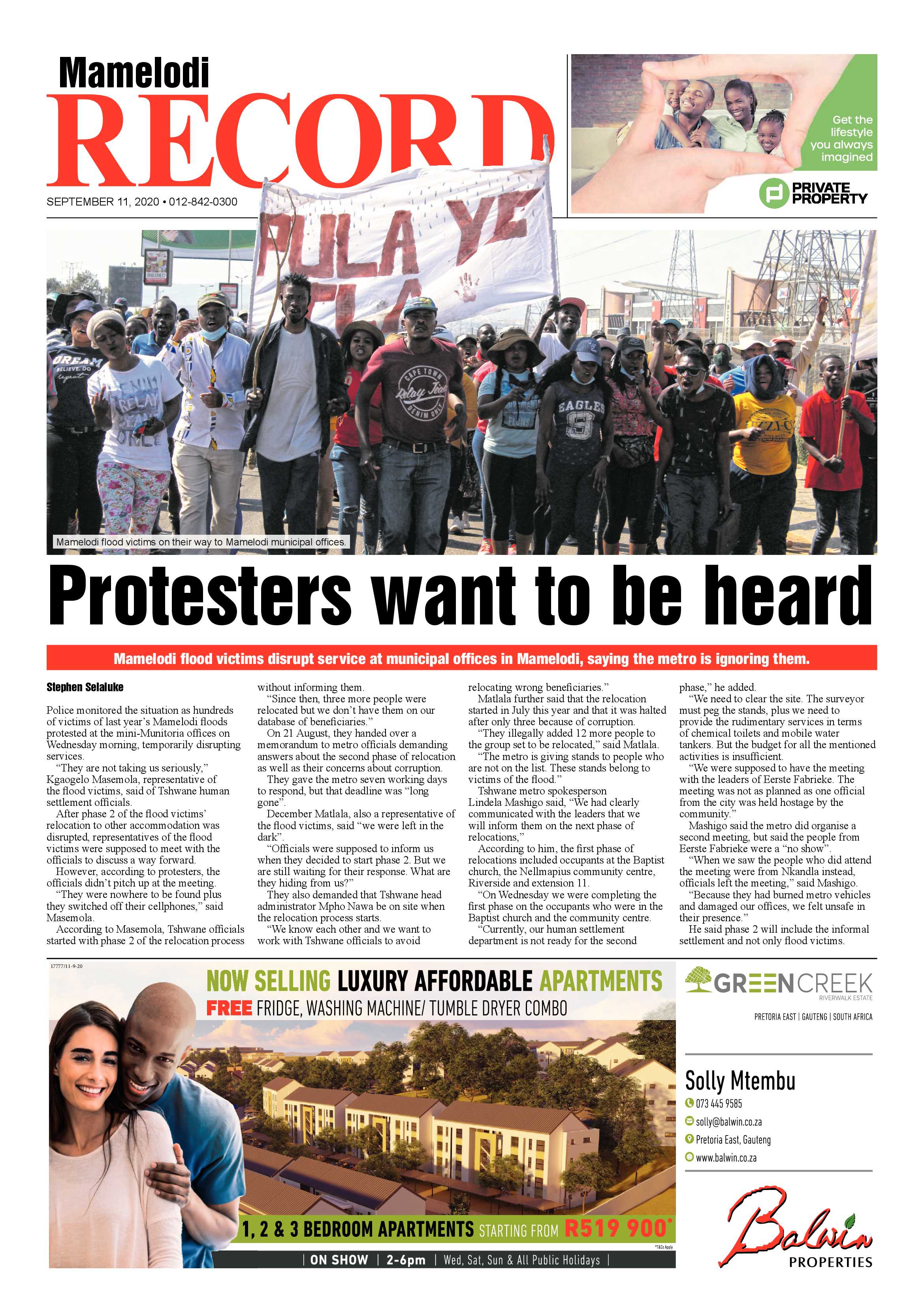Rekord Mamelodi 11 September 2020 page 1