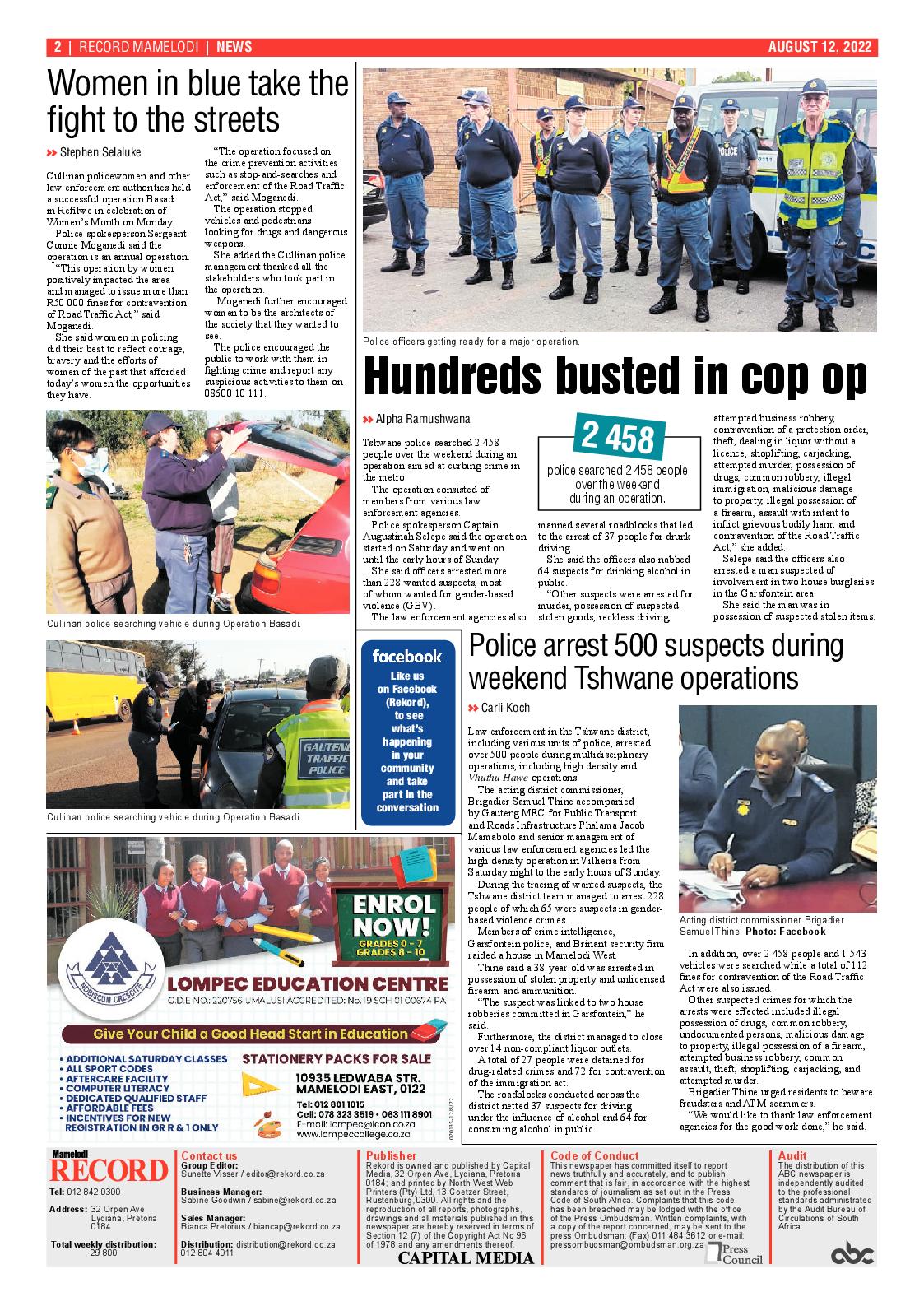 Rekord Mamelodi 12 August 2022 page 2