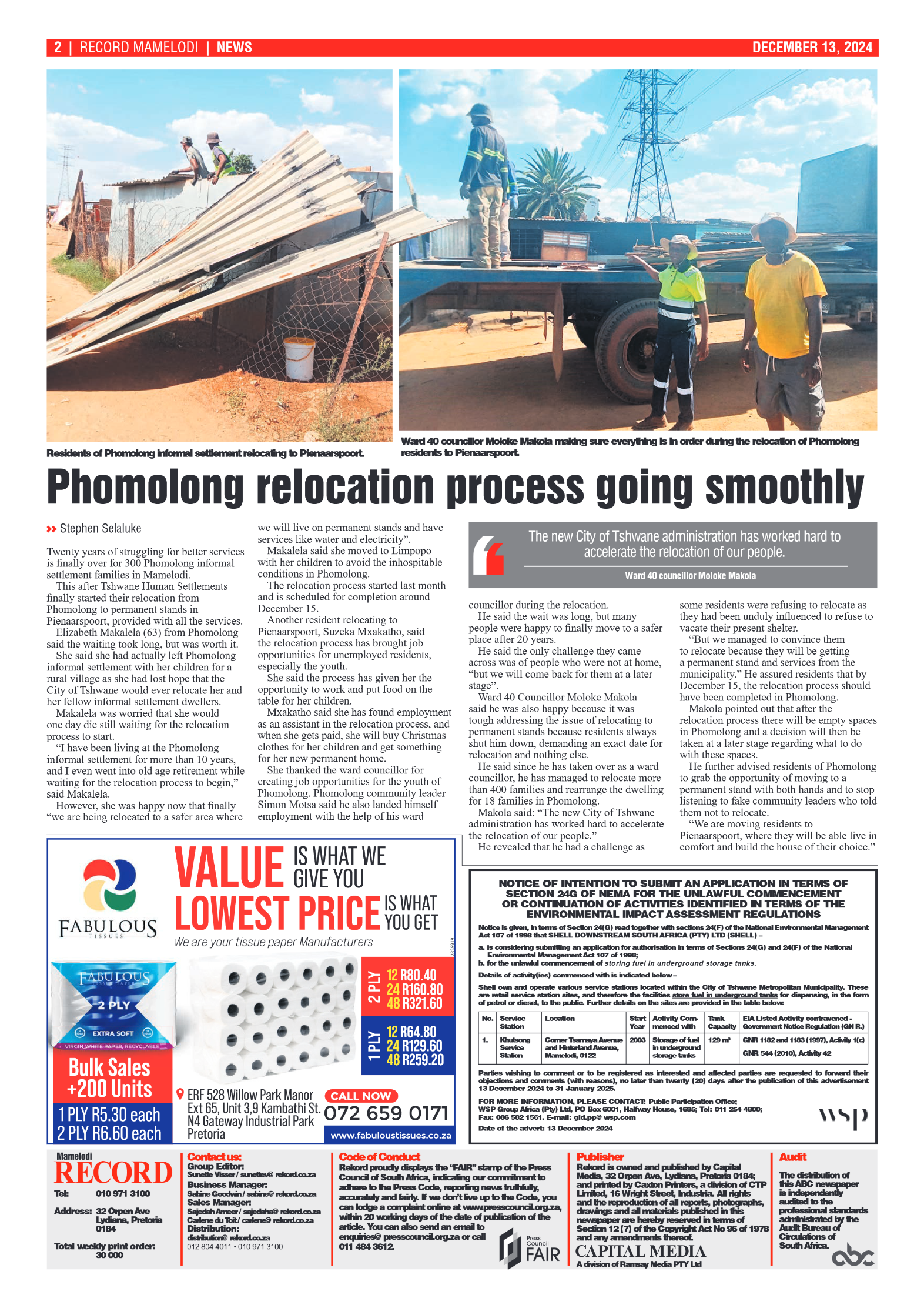 Rekord Mamelodi 13 December 24 page 2