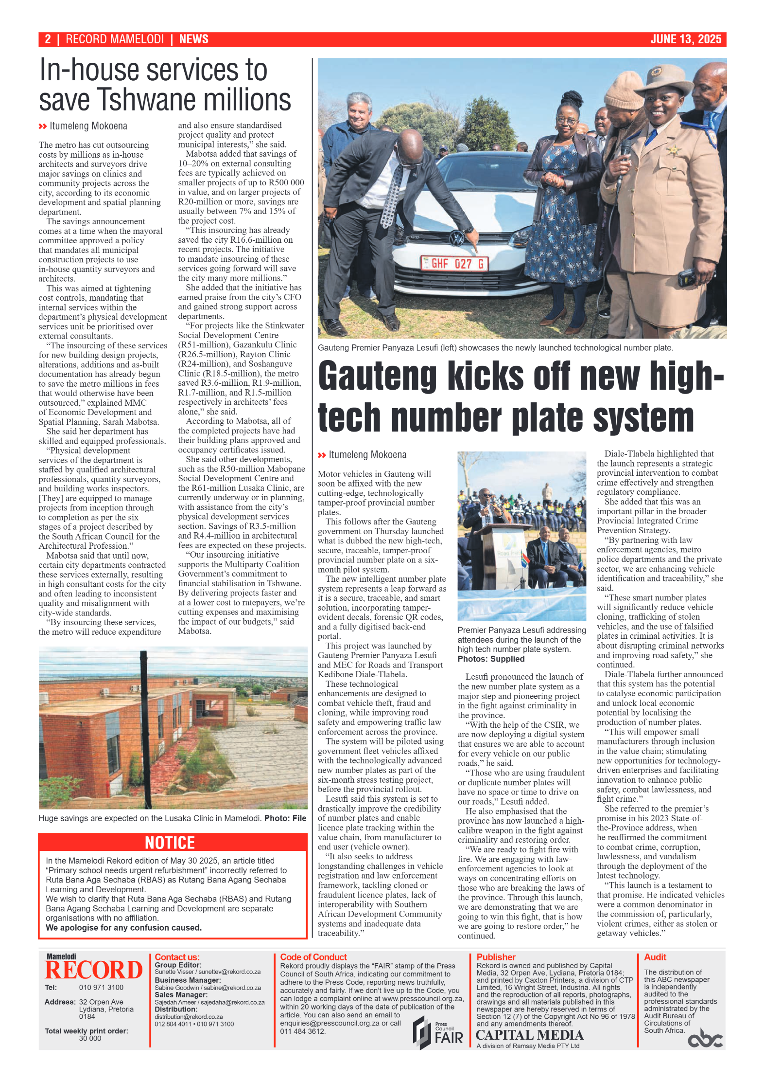 Rekord Mamelodi 13 June 2025 page 2