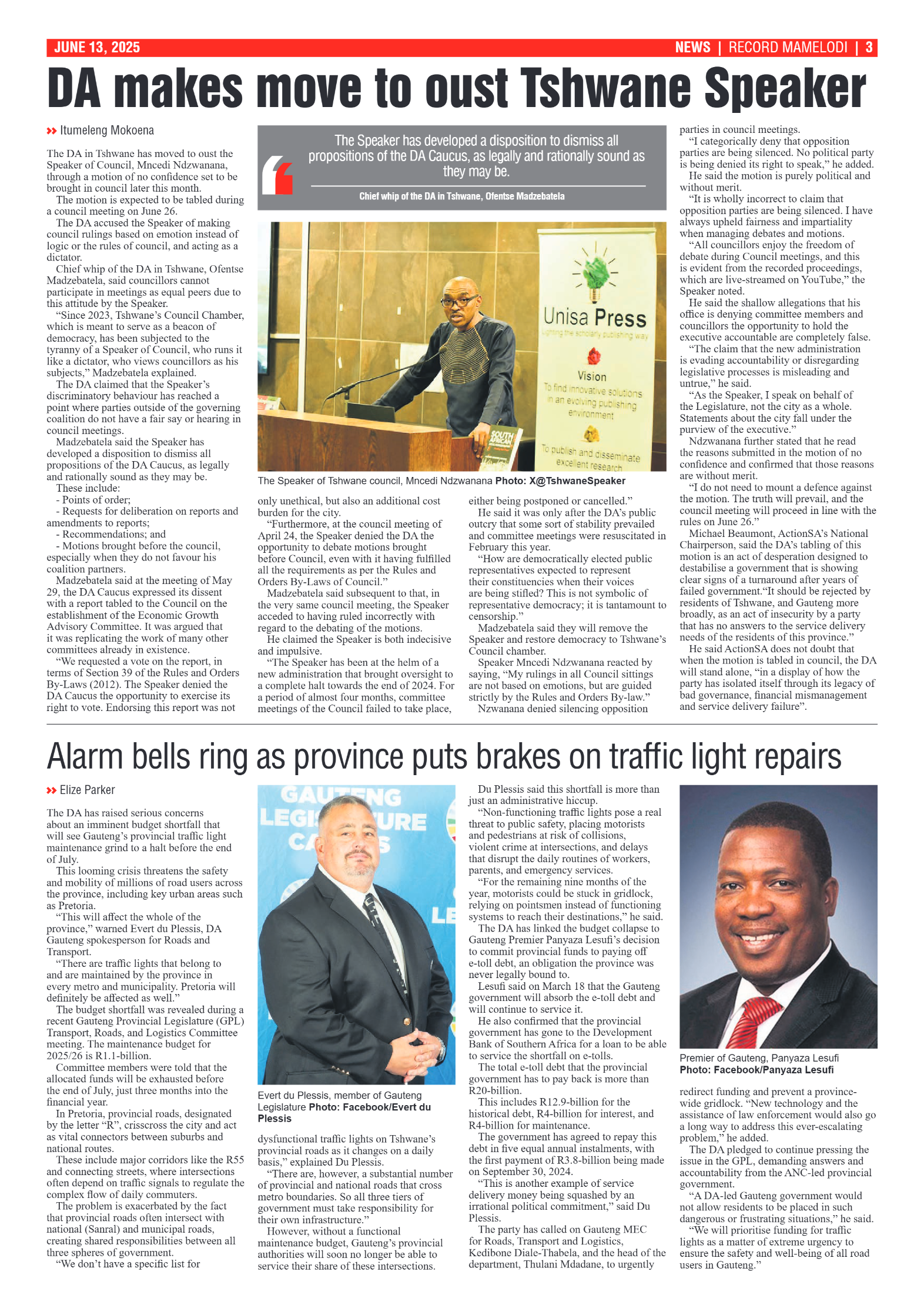 Rekord Mamelodi 13 June 2025 page 3