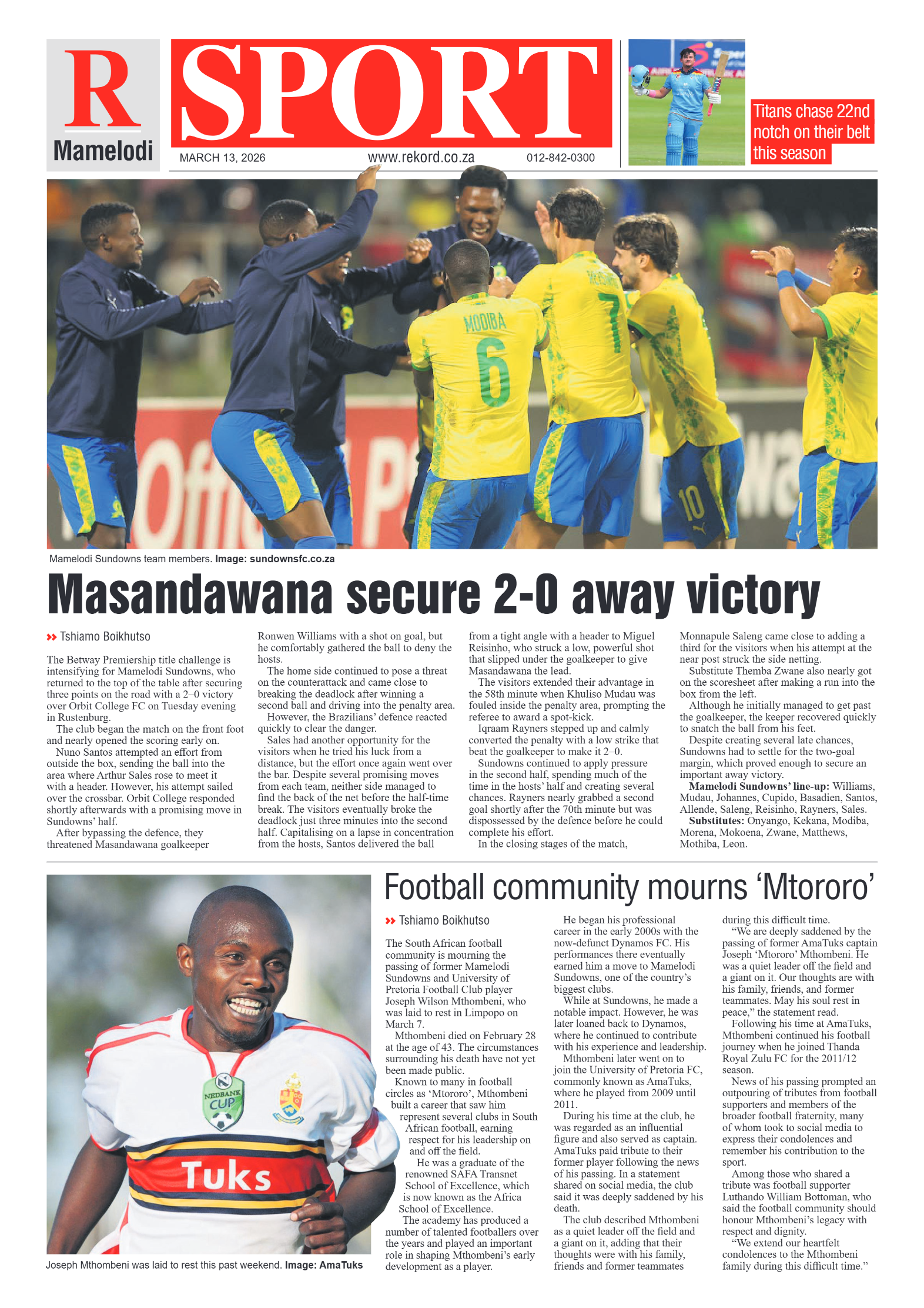 Rekord Mamelodi 13 March 2026 page 8