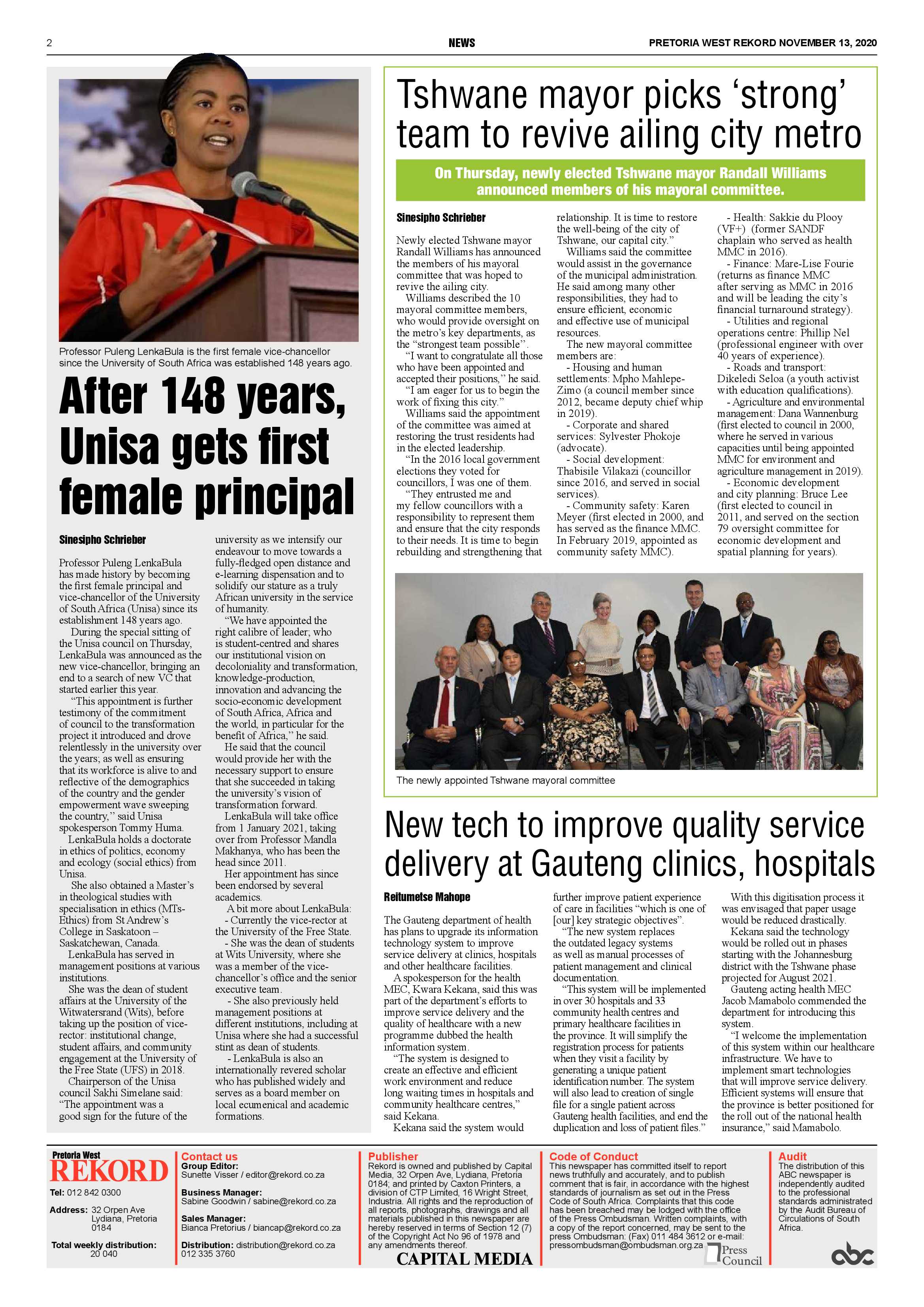 Rekord Mamelodi 13 November 2020 page 2