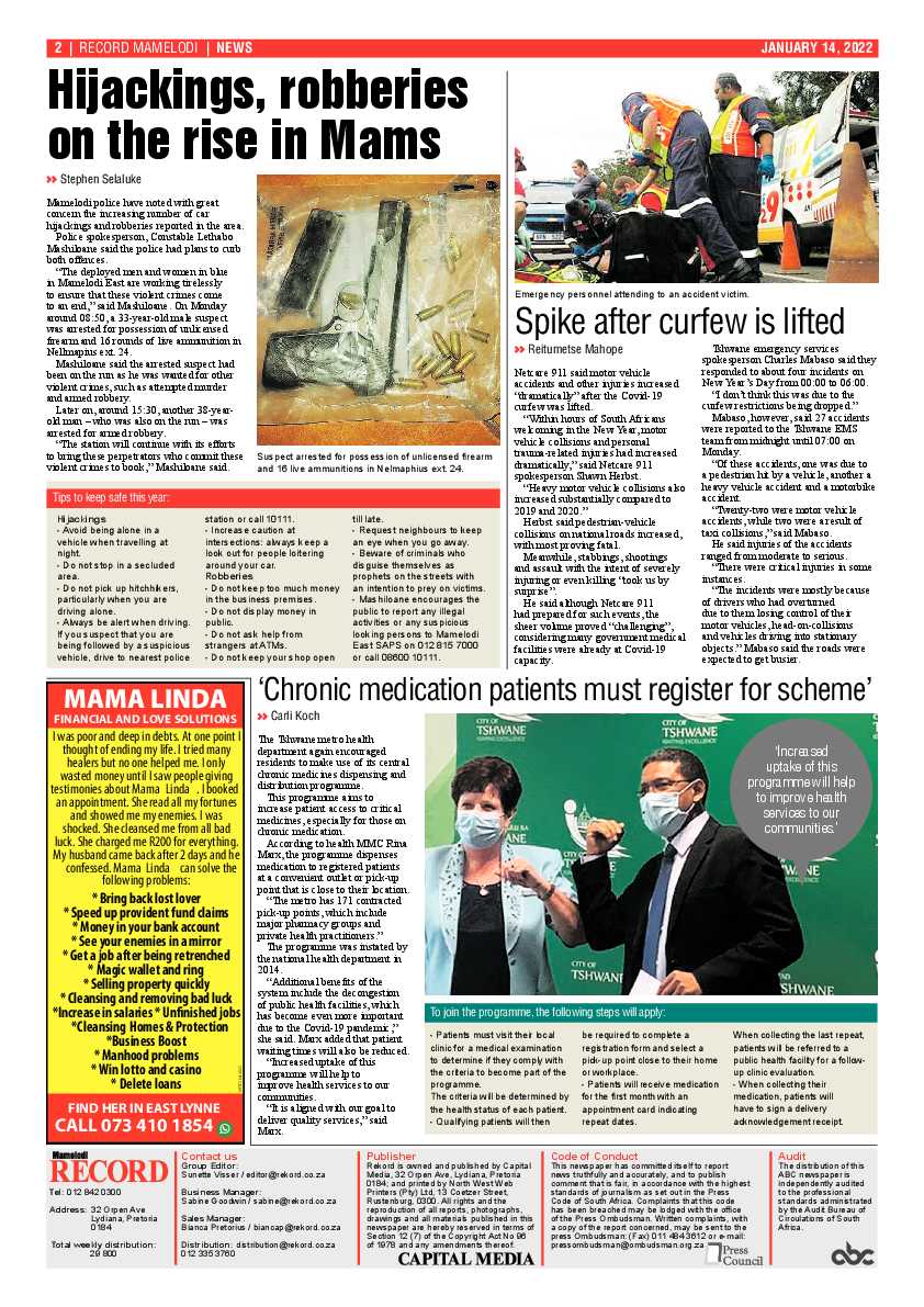 Rekord Mamelodi 14 January 2022 page 2