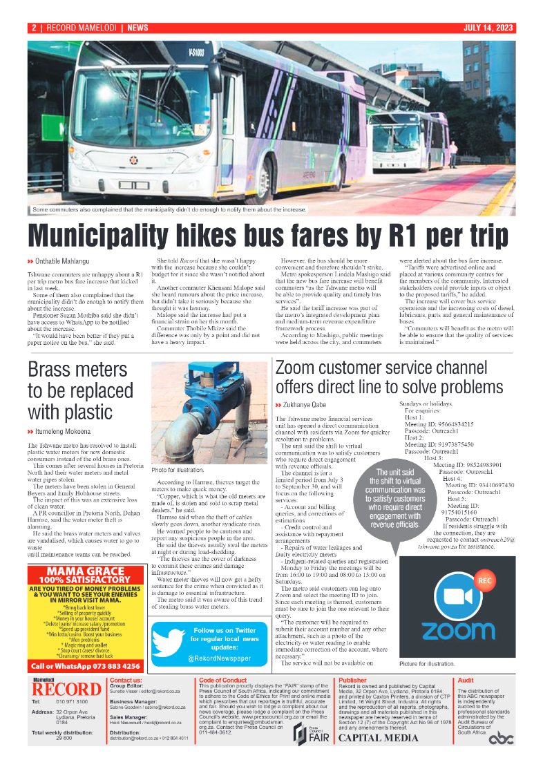 Rekord Mamelodi 14 July 2023 page 2