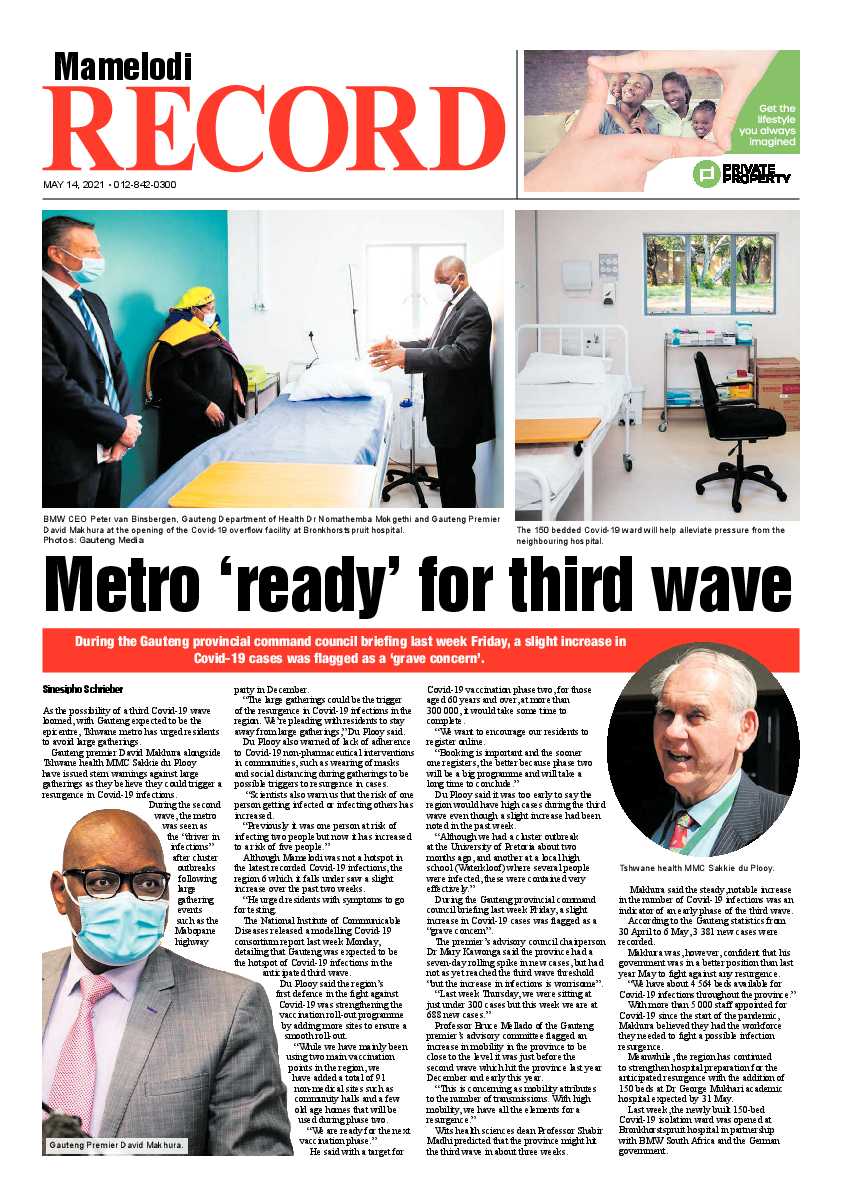 Rekord Mamelodi 14 May 2021 page 1