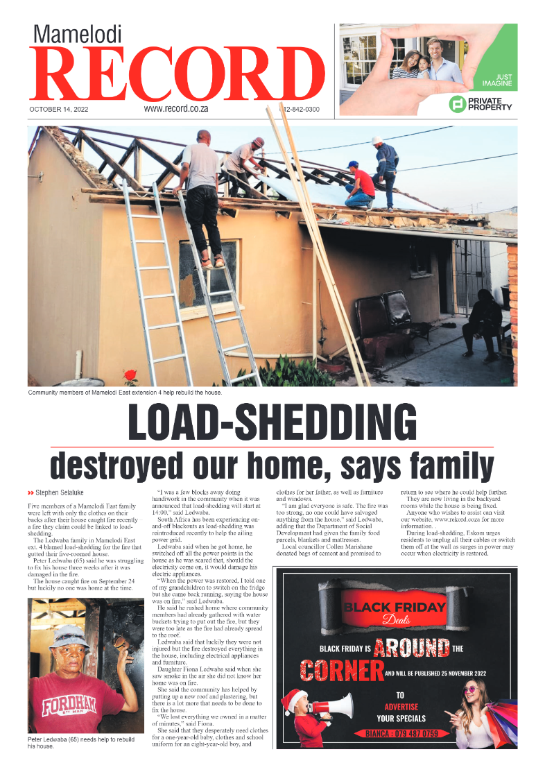 Rekord Mamelodi 14 October 2022 page 1