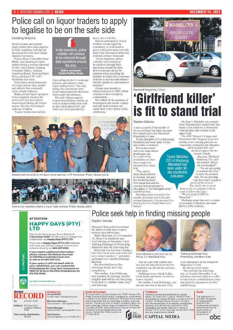 Rekord Mamelodi 15 December 2023 page 2