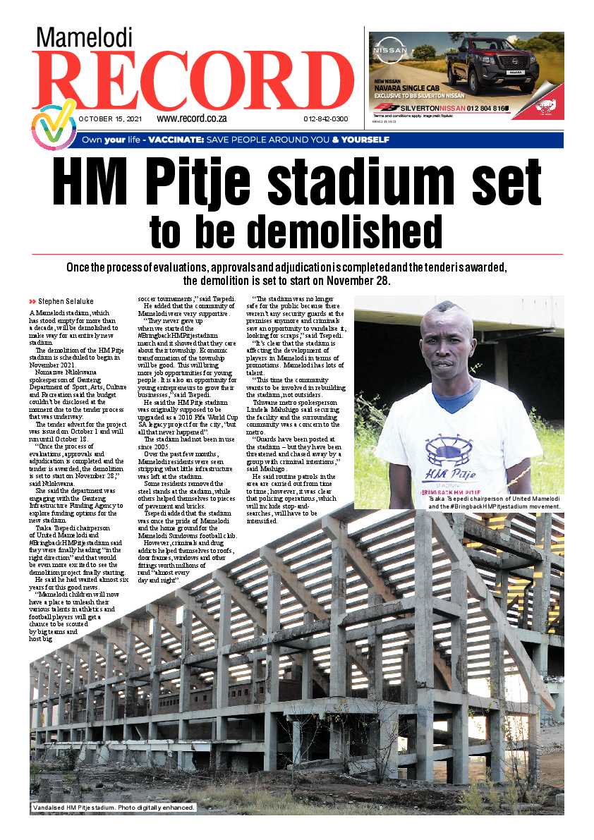 Rekord Mamelodi 15 October 2021 page 1