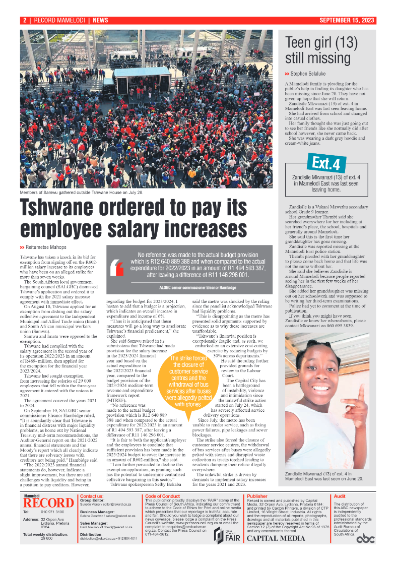 Rekord Mamelodi 15 September 2023 page 2
