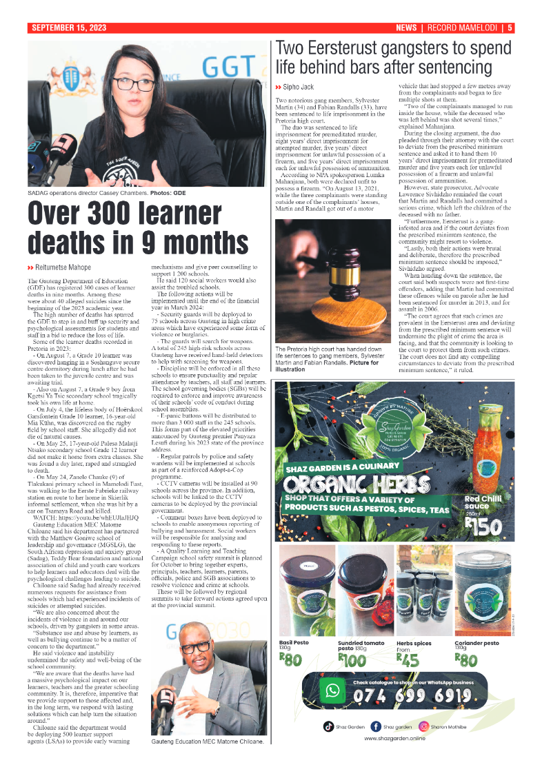 Rekord Mamelodi 15 September 2023 page 5