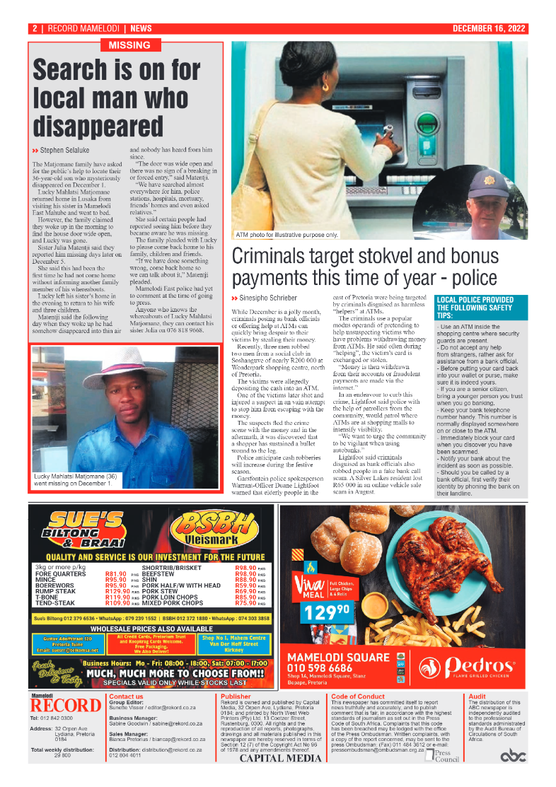 Rekord Mamelodi 16 December 2022 page 2