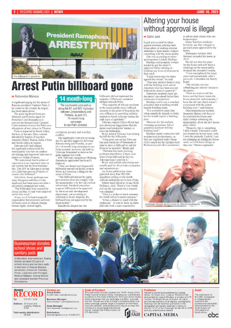 Rekord Mamelodi 16 June 2023 page 2