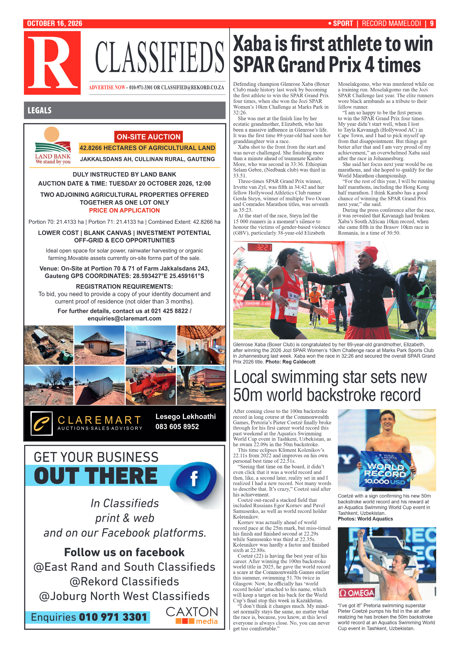 Rekord Mamelodi – 16 October 2026 page 11