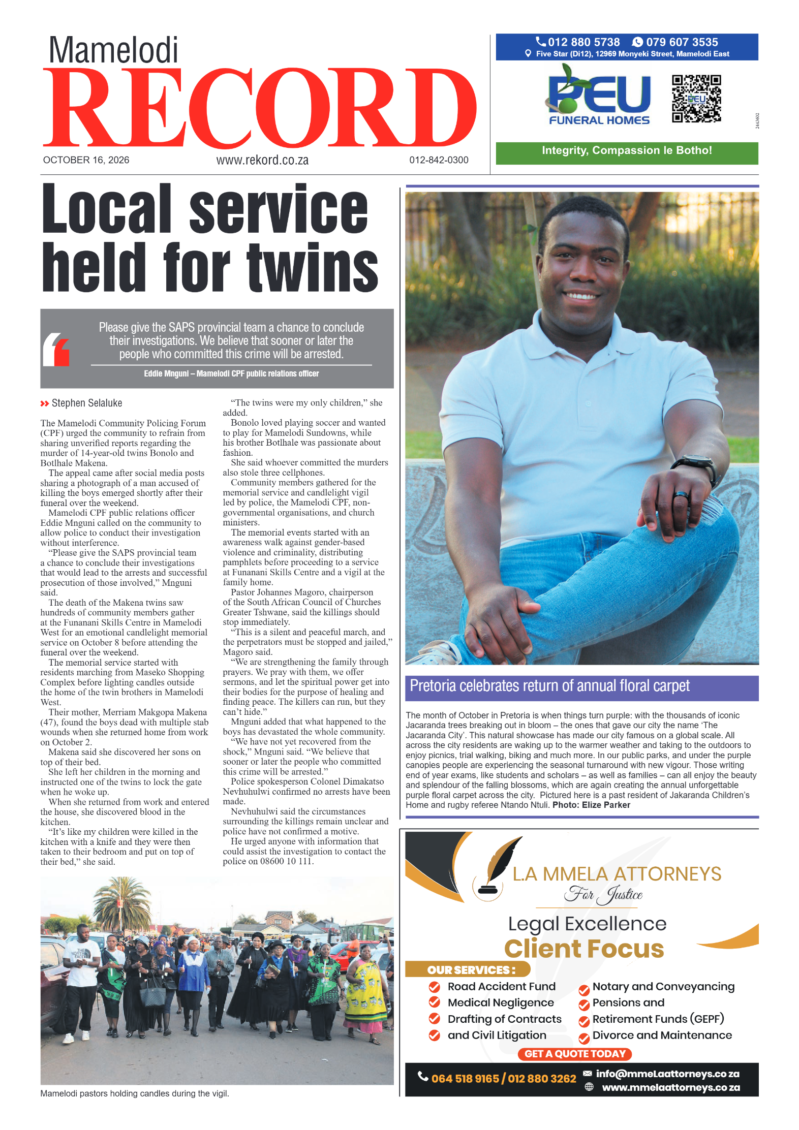 Rekord Mamelodi – 16 October 2026 page 3