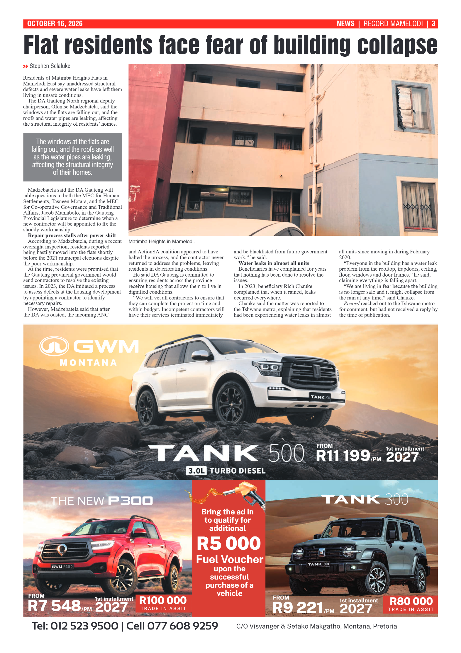 Rekord Mamelodi – 16 October 2026 page 5