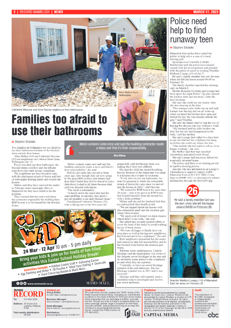 Rekord Mamelodi 17 March 2023 page 2