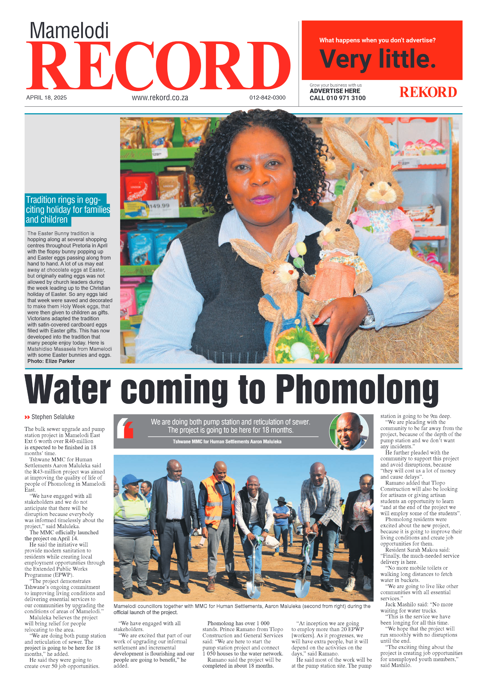 Rekord Mamelodi 18 April 2025 page 1