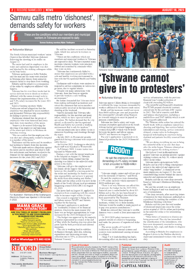 Rekord Mamelodi 18 August 2023 page 2