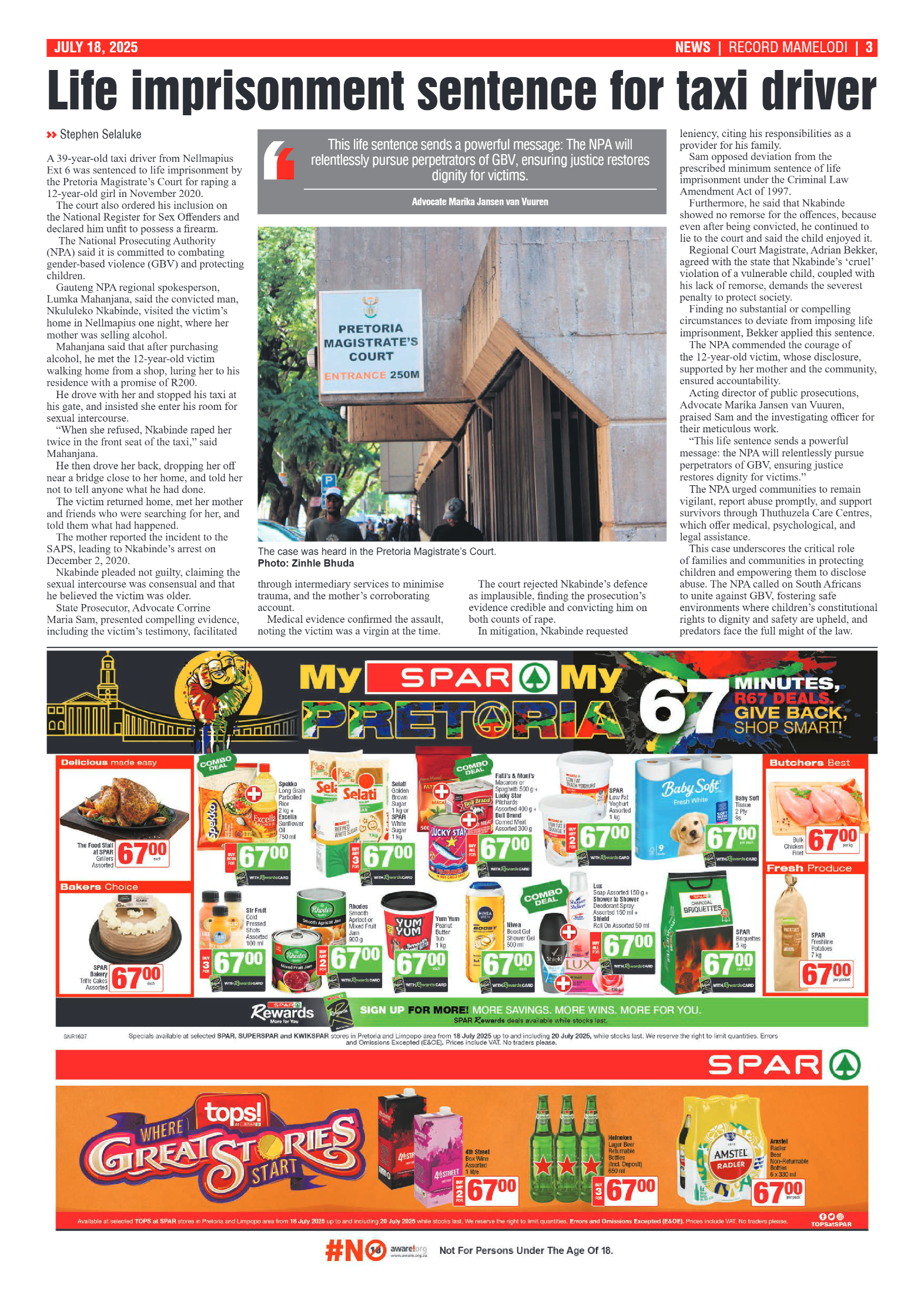 Rekord Mamelodi 18 July 2025 page 3