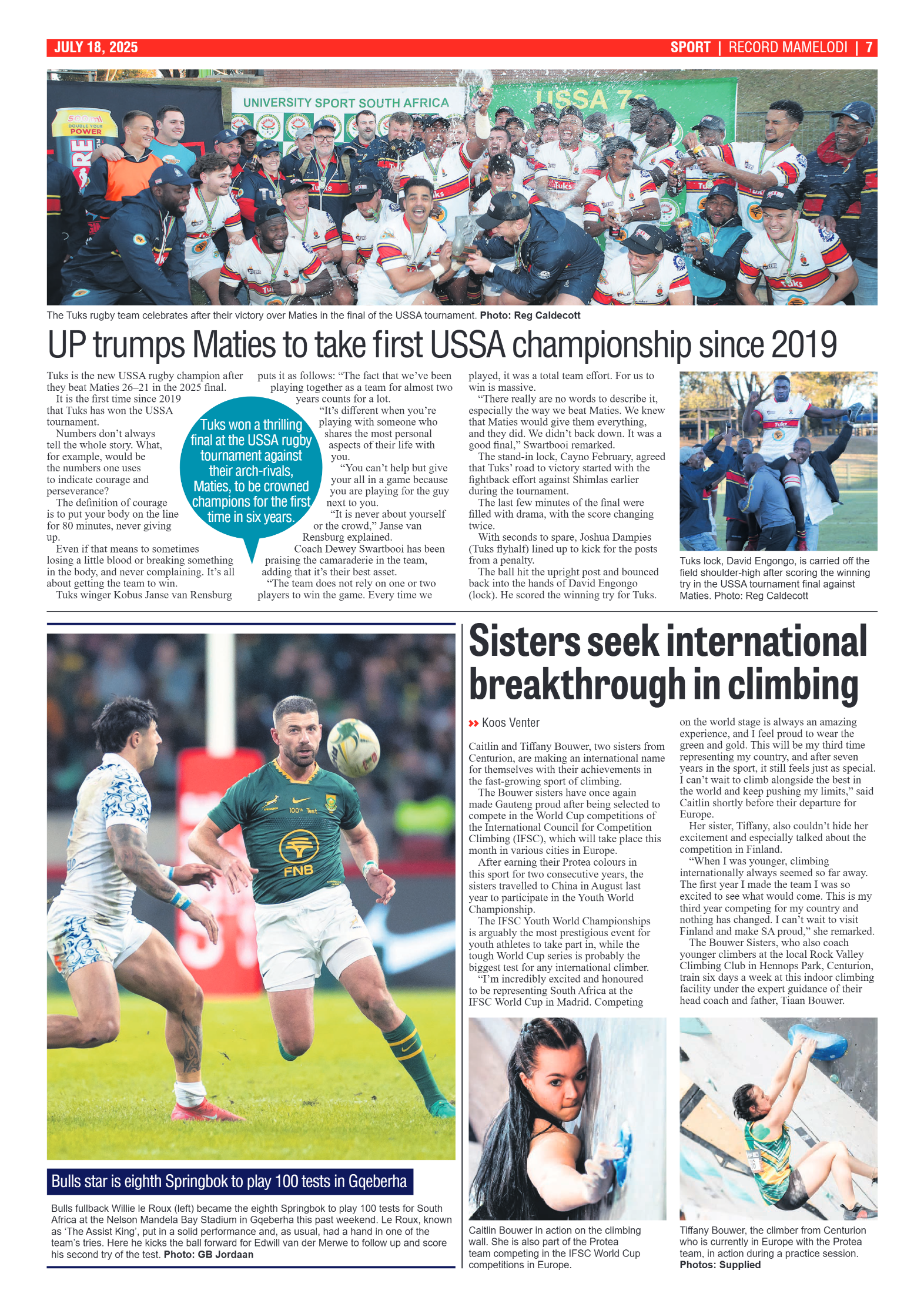 Rekord Mamelodi 18 July 2025 page 7