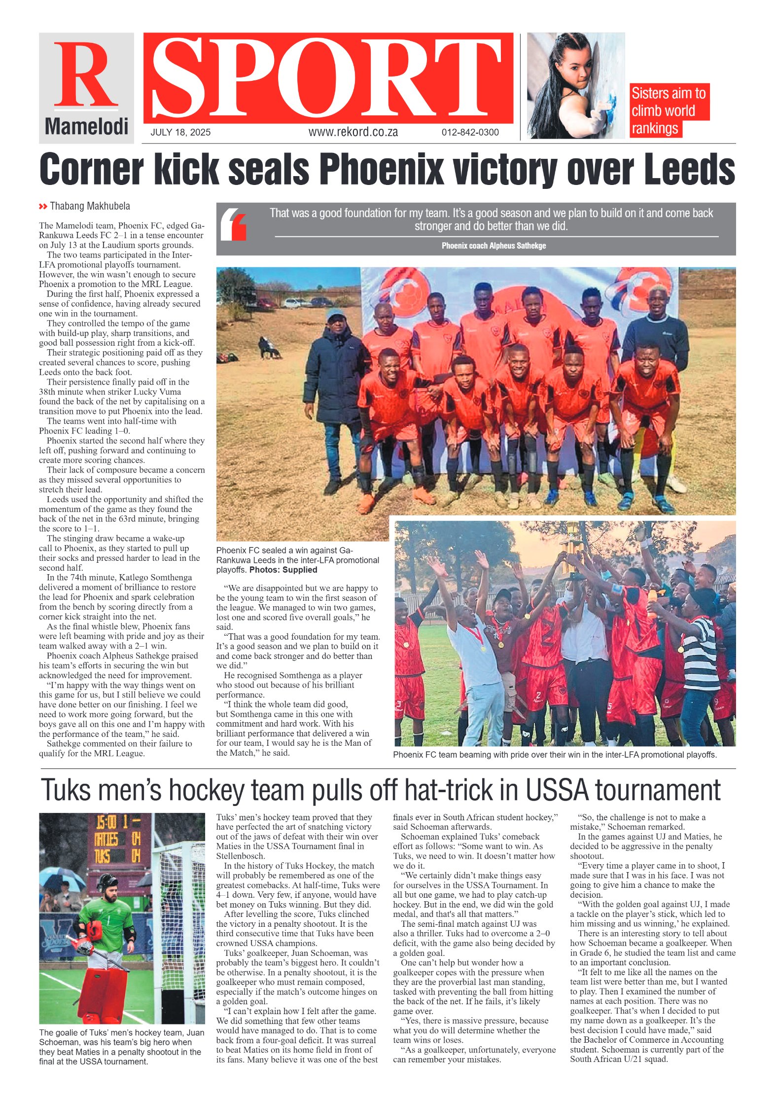 Rekord Mamelodi 18 July 2025 page 8