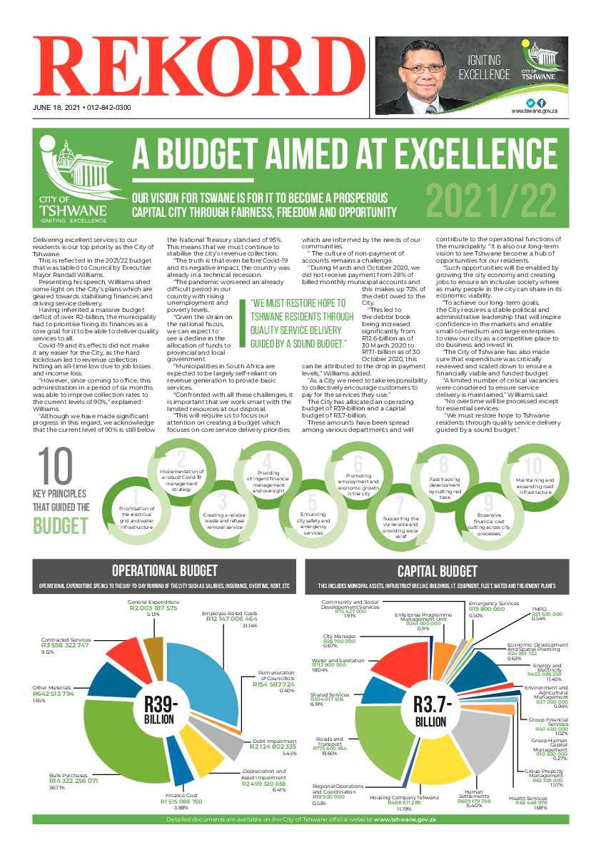Rekord Mamelodi 18 June 2021 page 1